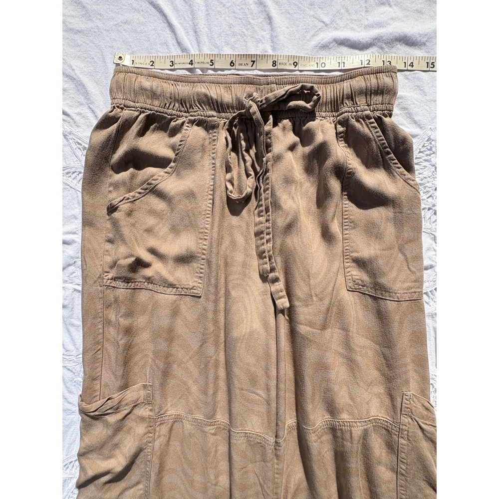 Urban Outfitters Marble Print Tan Wide Leg Cargo Pants Medium OB1623834 - Picture 9 of 11